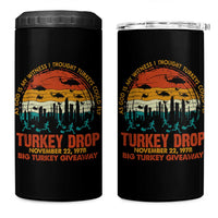 WKRP Turkey Drop 4 in 1 Can Cooler Tumbler Funny Thanksgiving Day First Annual WKRP - Wonder Print Shop