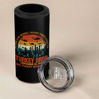 WKRP Turkey Drop 4 in 1 Can Cooler Tumbler Funny Thanksgiving Day First Annual WKRP - Wonder Print Shop