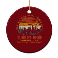 WKRP Turkey Drop Ceramic Ornament Funny Thanksgiving Day First Annual WKRP - Wonder Print Shop