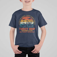 WKRP Turkey Drop T Shirt For Kid Funny Thanksgiving Day First Annual WKRP - Wonder Print Shop