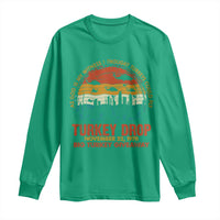 WKRP Turkey Drop Long Sleeve Shirt Funny Thanksgiving Day First Annual WKRP - Wonder Print Shop