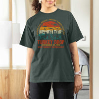 WKRP Turkey Drop T Shirt For Women Funny Thanksgiving Day First Annual WKRP - Wonder Print Shop