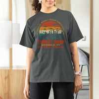 WKRP Turkey Drop T Shirt For Women Funny Thanksgiving Day First Annual WKRP - Wonder Print Shop