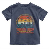 WKRP Turkey Drop Toddler T Shirt Funny Thanksgiving Day First Annual WKRP - Wonder Print Shop