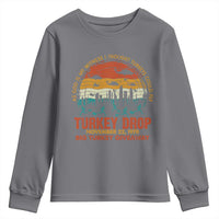 WKRP Turkey Drop Youth Sweatshirt Funny Thanksgiving Day First Annual WKRP - Wonder Print Shop