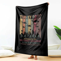 WKRP Turkey Drop Throw Blanket Retro First Annual WKRP Funny Thanksgiving Day - Wonder Print Shop