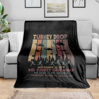 WKRP Turkey Drop Throw Blanket Retro First Annual WKRP Funny Thanksgiving Day - Wonder Print Shop