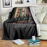 WKRP Turkey Drop Throw Blanket Retro First Annual WKRP Funny Thanksgiving Day - Wonder Print Shop