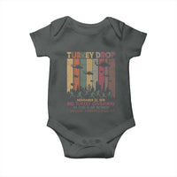 WKRP Turkey Drop Baby Onesie Retro First Annual WKRP Funny Thanksgiving Day - Wonder Print Shop