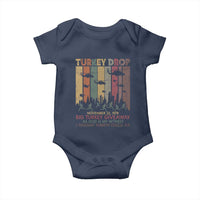 WKRP Turkey Drop Baby Onesie Retro First Annual WKRP Funny Thanksgiving Day - Wonder Print Shop