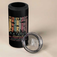 WKRP Turkey Drop 4 in 1 Can Cooler Tumbler Retro First Annual WKRP Funny Thanksgiving Day - Wonder Print Shop