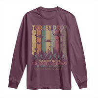 WKRP Turkey Drop Long Sleeve Shirt Retro First Annual WKRP Funny Thanksgiving Day - Wonder Print Shop
