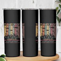 WKRP Turkey Drop Skinny Tumbler Retro First Annual WKRP Funny Thanksgiving Day - Wonder Print Shop