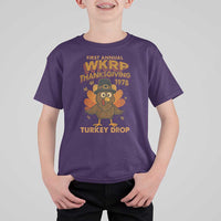 First Annual WKRP T Shirt For Kid Funny Thanksgiving Day WKRP Turkey Drop - Wonder Print Shop