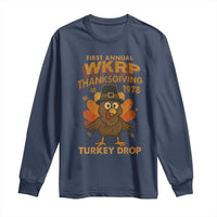 First Annual WKRP Long Sleeve Shirt Funny Thanksgiving Day WKRP Turkey Drop - Wonder Print Shop