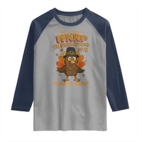 First Annual WKRP Raglan Shirt Funny Thanksgiving Day WKRP Turkey Drop - Wonder Print Shop