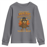 First Annual WKRP Youth Sweatshirt Funny Thanksgiving Day WKRP Turkey Drop - Wonder Print Shop