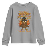 First Annual WKRP Youth Sweatshirt Funny Thanksgiving Day WKRP Turkey Drop - Wonder Print Shop