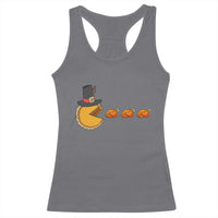 Thanksgiving Video Game Racerback Tank Top Pumpkin Pie Eating Turkey Gamer Patch Day - Wonder Print Shop