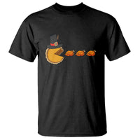 Thanksgiving Video Game T Shirt Pumpkin Pie Eating Turkey Gamer Patch Day - Wonder Print Shop