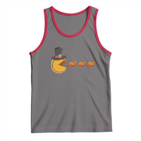 Thanksgiving Video Game Tank Top Pumpkin Pie Eating Turkey Gamer Patch Day - Wonder Print Shop