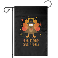 Save A Turkey Eat Pizza Garden Flag Funny Thanksgiving - Wonder Print Shop