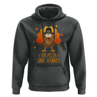Save A Turkey Eat Pizza Hoodie Funny Thanksgiving - Wonder Print Shop