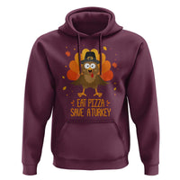 Save A Turkey Eat Pizza Hoodie Funny Thanksgiving - Wonder Print Shop