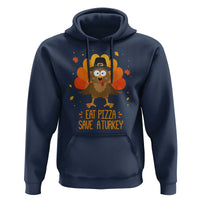 Save A Turkey Eat Pizza Hoodie Funny Thanksgiving - Wonder Print Shop