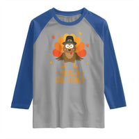 Save A Turkey Eat Pizza Raglan Shirt Funny Thanksgiving - Wonder Print Shop