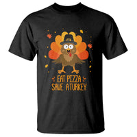 Save A Turkey Eat Pizza T Shirt Funny Thanksgiving - Wonder Print Shop