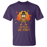 Save A Turkey Eat Pizza T Shirt Funny Thanksgiving - Wonder Print Shop
