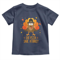 Save A Turkey Eat Pizza Toddler T Shirt Funny Thanksgiving - Wonder Print Shop