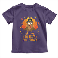 Save A Turkey Eat Pizza Toddler T Shirt Funny Thanksgiving - Wonder Print Shop
