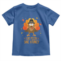 Save A Turkey Eat Pizza Toddler T Shirt Funny Thanksgiving - Wonder Print Shop