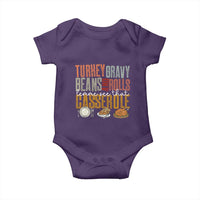 Funny Thanksgiving Baby Onesie Turkey Gravy Beans And Rolls Let Me See That Casserole - Wonder Print Shop
