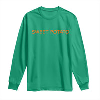 Matching Thanksgiving Couples Long Sleeve Shirt Funny Sweet Potato Fall Couple - Wonder Print Shop