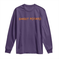 Matching Thanksgiving Couples Long Sleeve Shirt Funny Sweet Potato Fall Couple - Wonder Print Shop