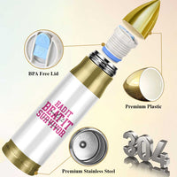 Breast Cancer Support Bullet Tumbler Had it Beat it Survivor Gift - Wonder Print Shop