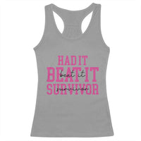 Breast Cancer Support Racerback Tank Top Had it Beat it Survivor Gift TS10
