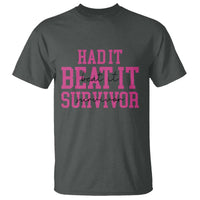Breast Cancer Support T Shirt Had it Beat it Survivor Gift - Wonder Print Shop