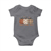 Grateful Thankful Blessed Pumpkin Baby Onesie Hello Thanksgiving Cozy Fall Autumn Rustic - Wonder Print Shop