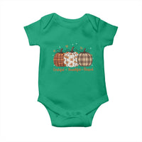 Grateful Thankful Blessed Pumpkin Baby Onesie Hello Thanksgiving Cozy Fall Autumn Rustic - Wonder Print Shop