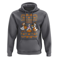 Just a Thankful Goose Hoodie Thanksgiving Silly Gooses - Wonder Print Shop