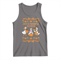 Just a Thankful Goose Tank Top Thanksgiving Silly Gooses - Wonder Print Shop