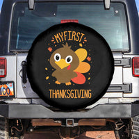 My First Thanksgiving Spare Tire Cover Funny Thanksgiving Turkey - Wonder Print Shop