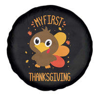 My First Thanksgiving Spare Tire Cover Funny Thanksgiving Turkey - Wonder Print Shop