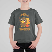 My First Thanksgiving T Shirt For Kid Funny Thanksgiving Turkey - Wonder Print Shop
