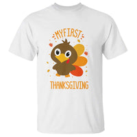 My First Thanksgiving T Shirt Funny Thanksgiving Turkey - Wonder Print Shop