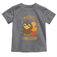 My First Thanksgiving Toddler T Shirt Funny Thanksgiving Turkey - Wonder Print Shop